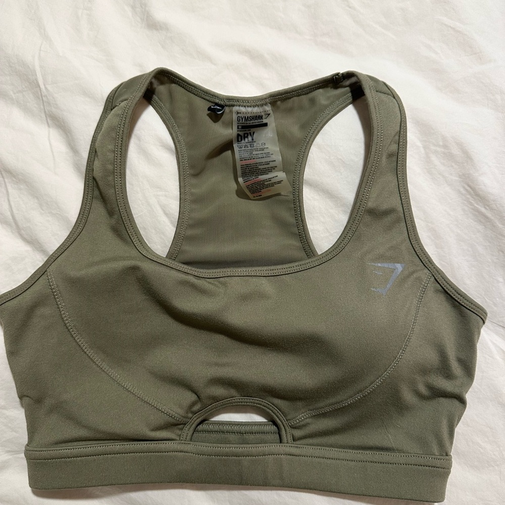 Gymshark Khaki Sports Bra